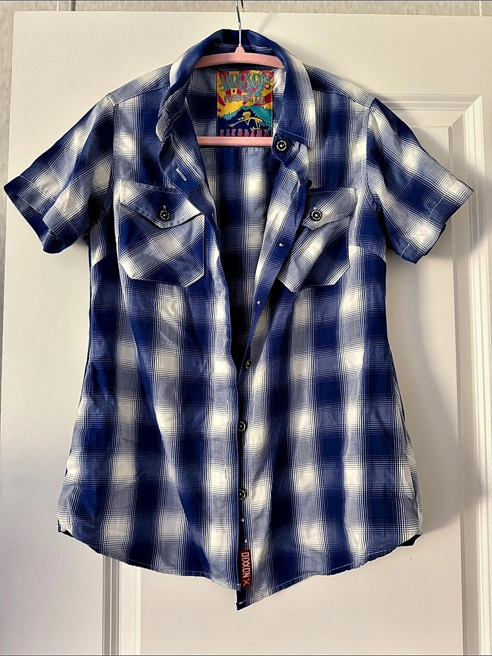 Dixxon Flannel Co. Ripstone Blue & White Plaid Bamboo Shirt